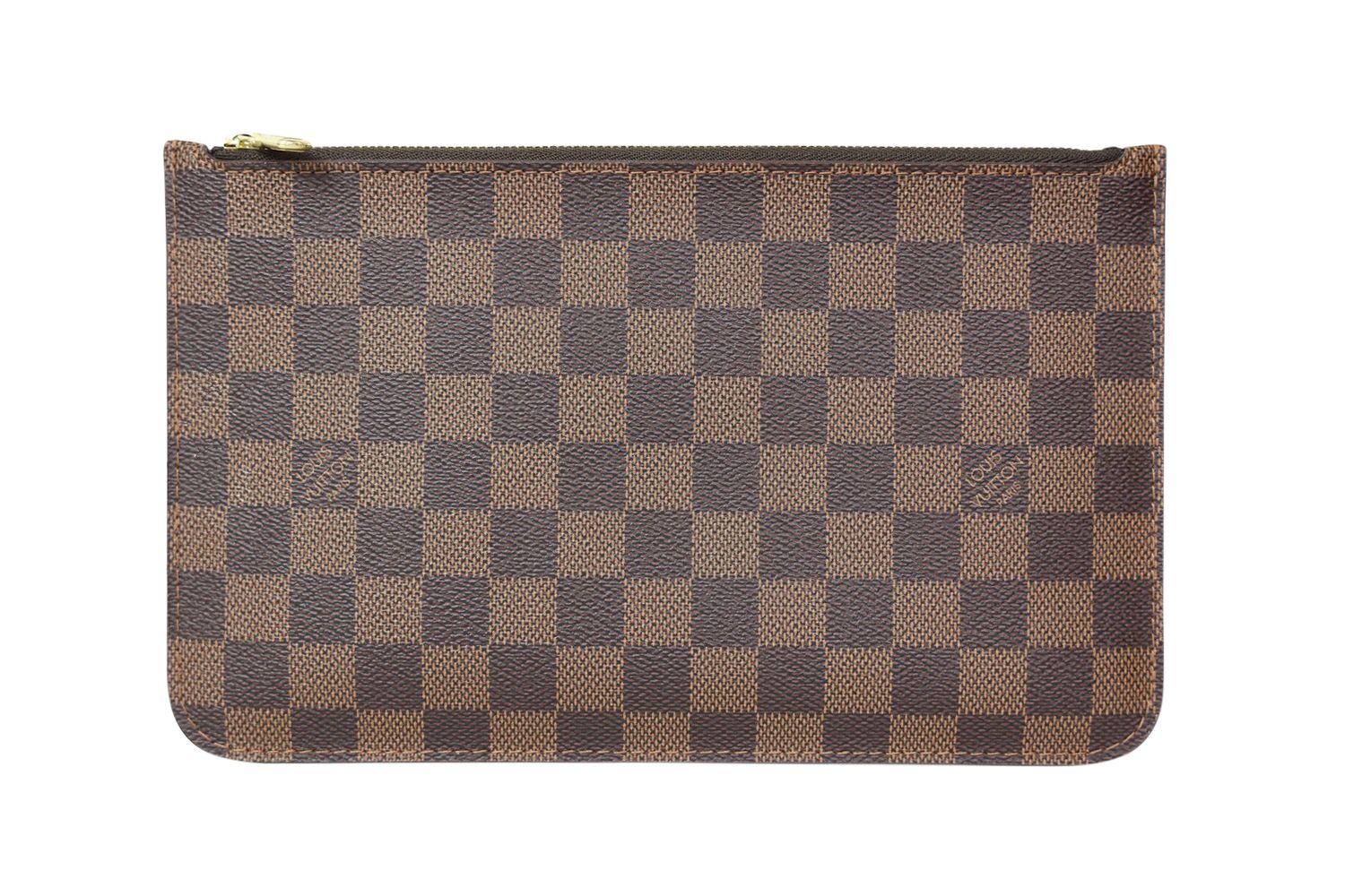 Louis Vuitton Neverfull Pochette, Damier Ebene, Preowned WA001