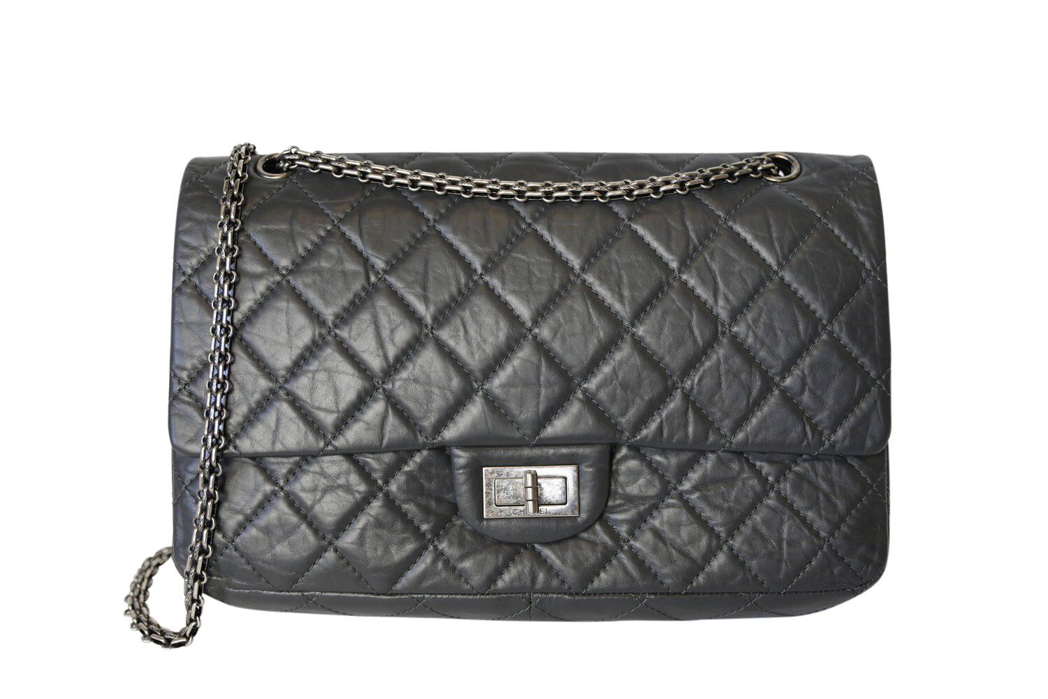 whatnot Chanel Reissue 2.55 Flap Bag 227, Grey Calfskin With