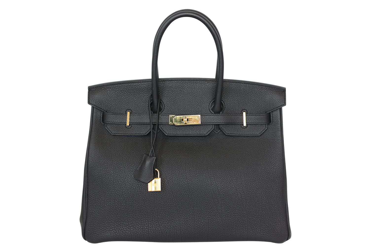 Hermes Birkin 35, Black Togo Leather with Gold Hardware, A 2017 Stamp, Preowned in Box WA001