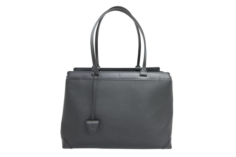 Goyard Bellechasse Biaude PM Bag, Black Taurillon and Cervon Calfskin Leather with Palladium Hardware, New in Dustbag WA001