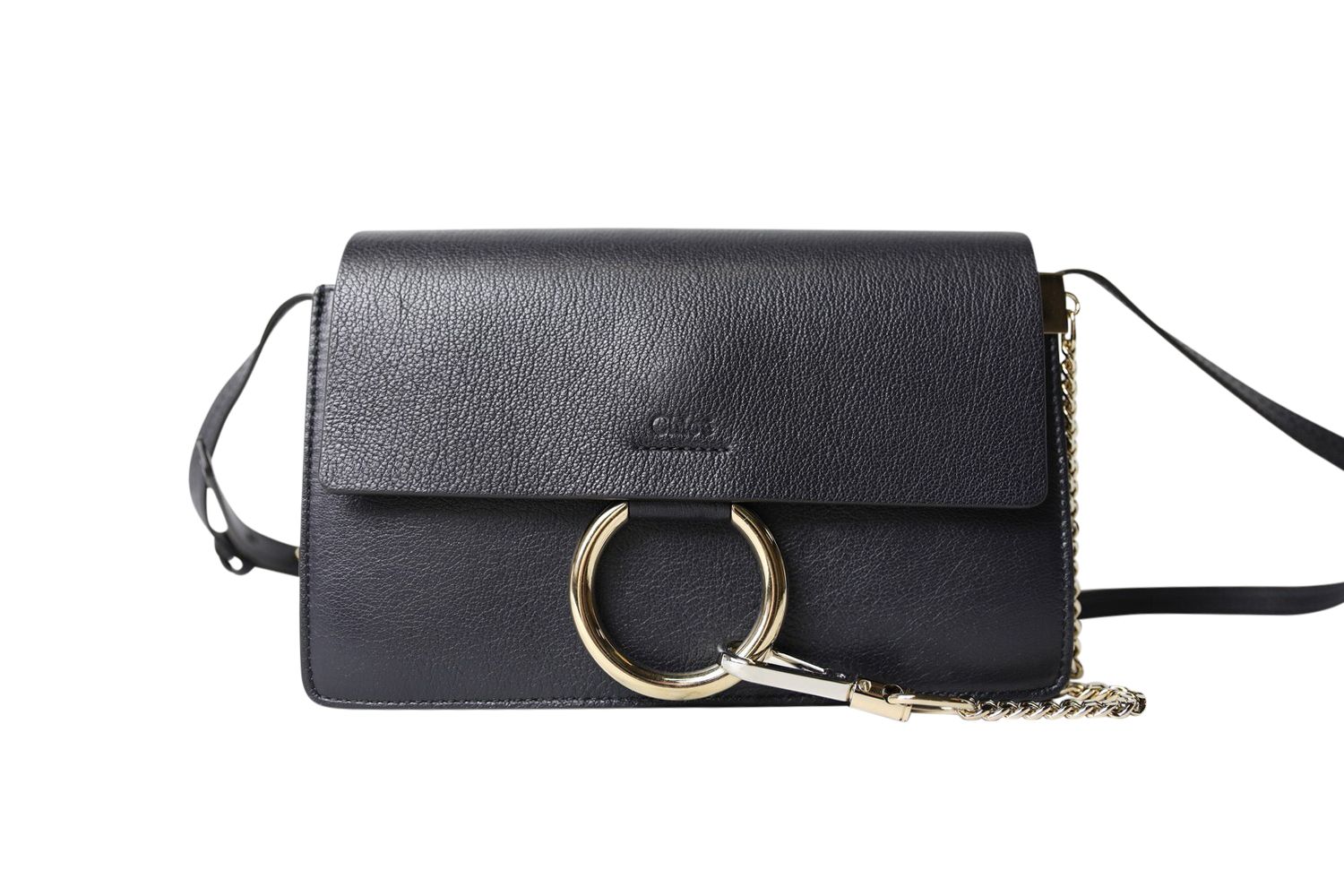 Chloe Faye Small, Navy, Preowned in Dustbag WA001