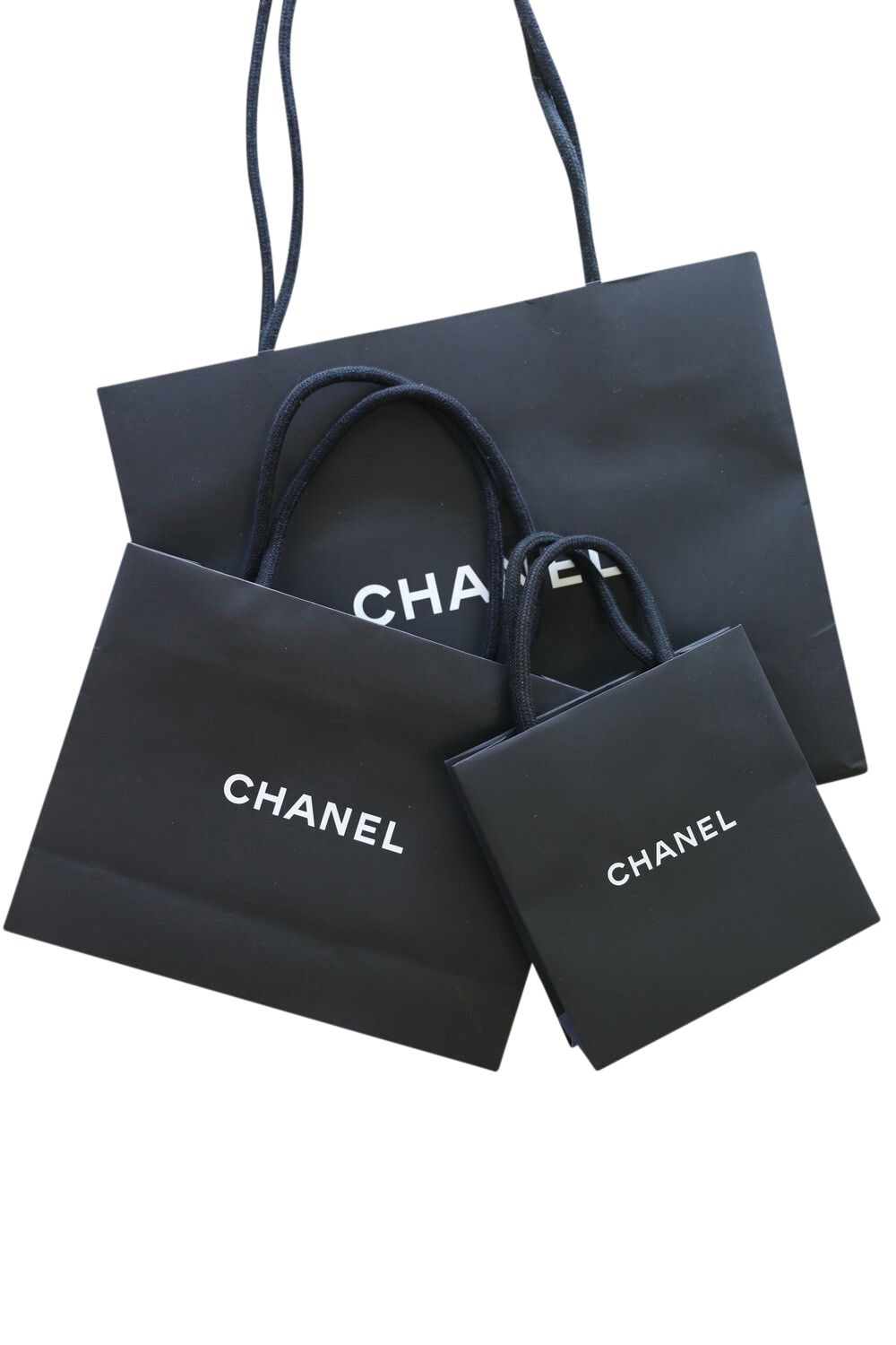 Chanel Gift Bag Black, Preowned WA001