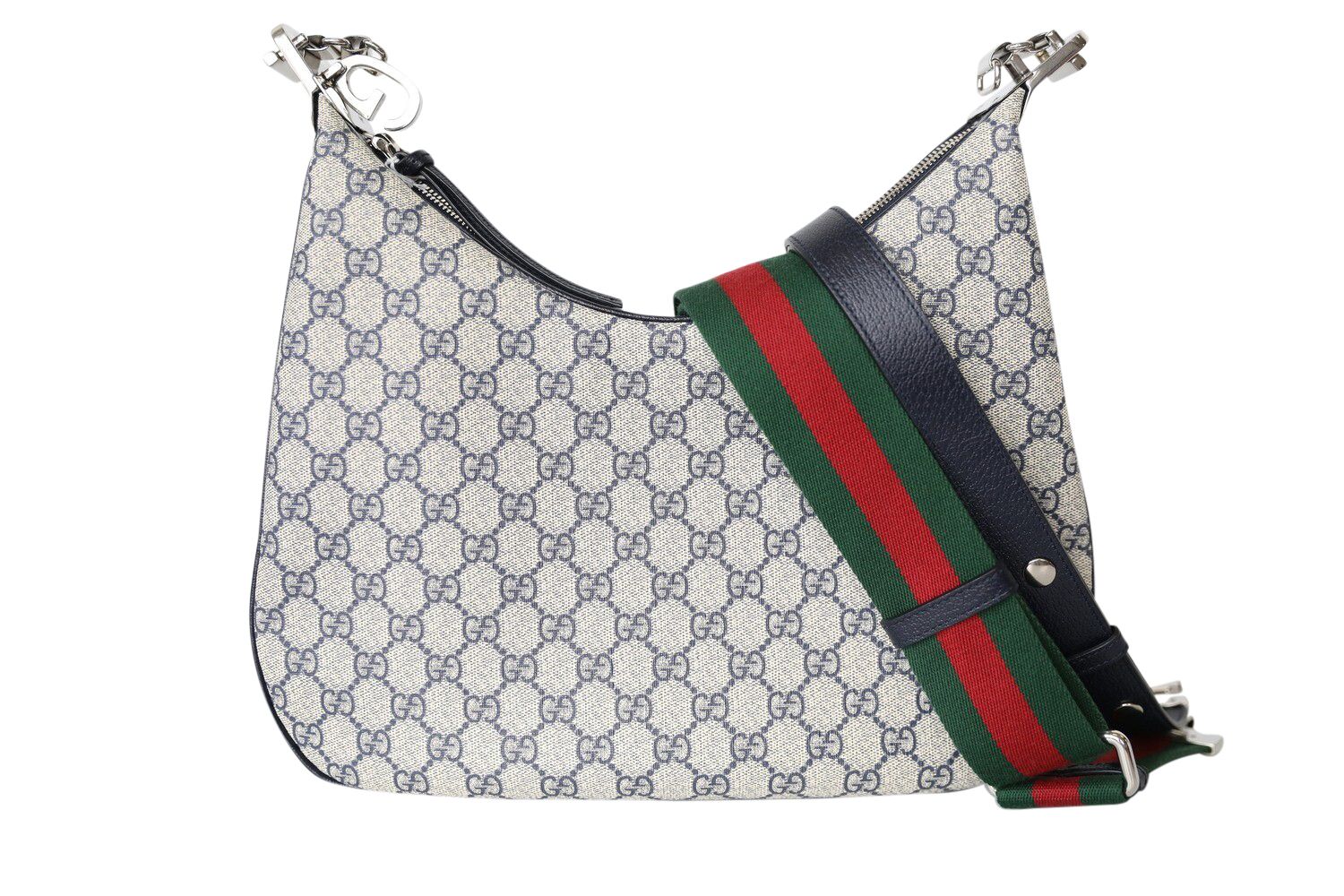 Gucci Attache Shoulder Bag Medium , Monogram, Preowned in Dustbag WA001