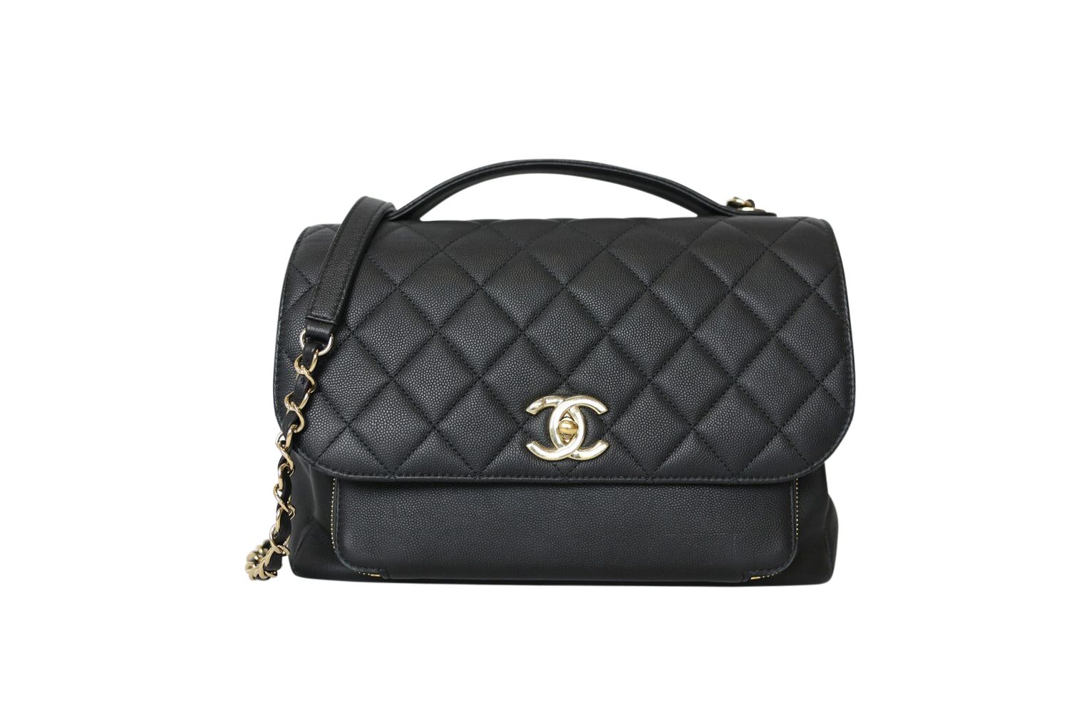 Chanel Business Affinity Large, Black Caviar with Gold Hardware, Preowned No Dustbag WA001