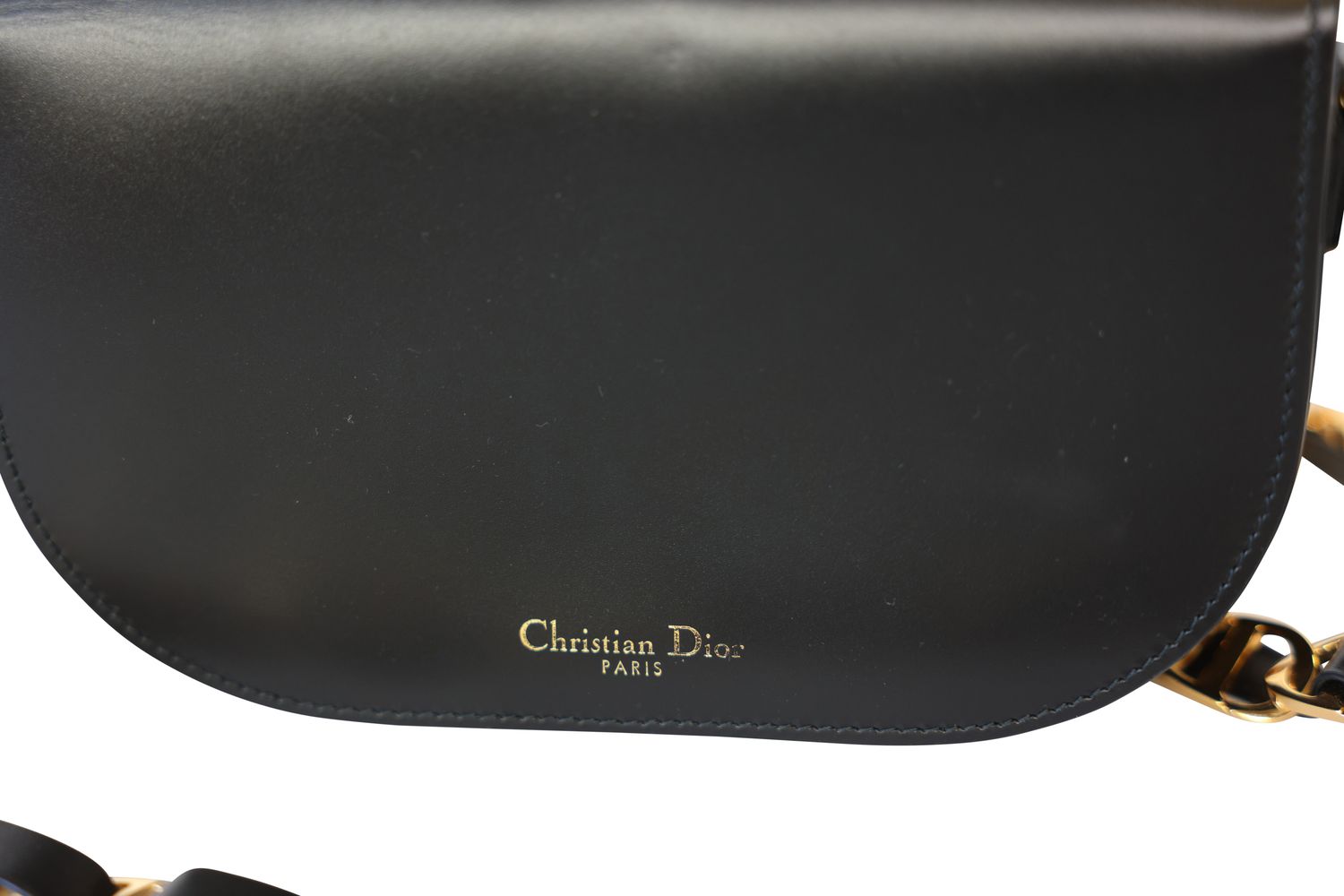 Christian Dior CD Signature Camera Bag, Black with Gold Hardware