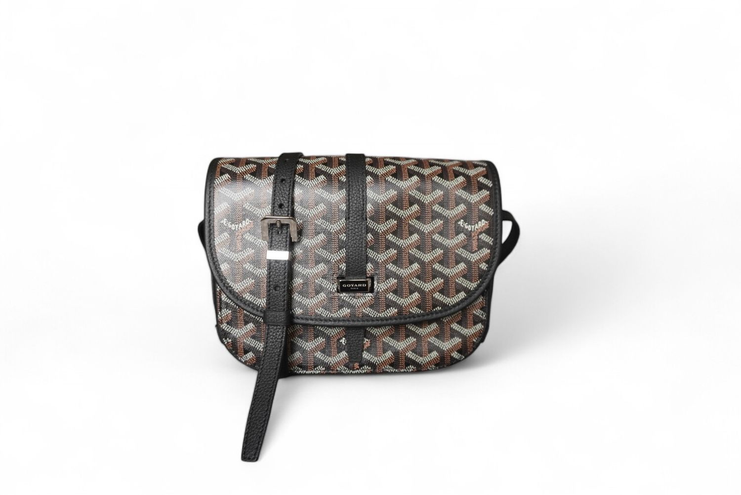 Goyard Belvedere PM messenger, Black/Brown, New in Dustbag (Ships from London)