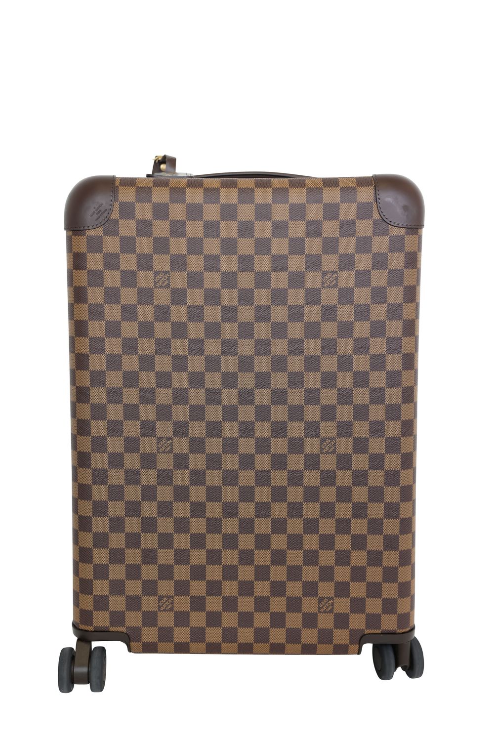 Louis Vuitton Horizon 55 Suitcase, Damier Ebene Canvas with Brown Leather and Mixed Hardware, Preowned in Box WA001