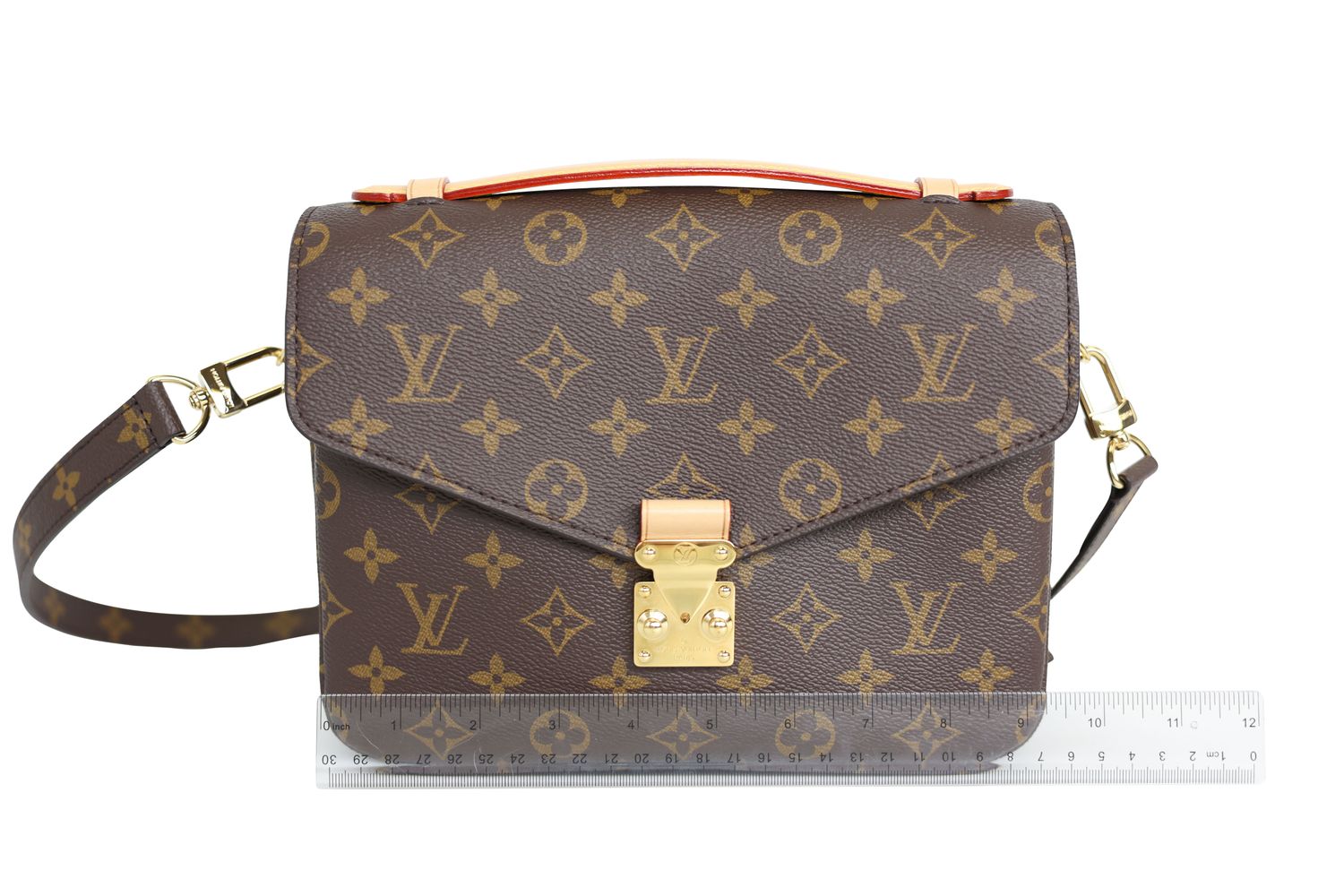 Louis Vuitton Pochette Metis Bag, Monogram Canvas and Natural Leather with Gold Hardware, New in Dustbag WA001