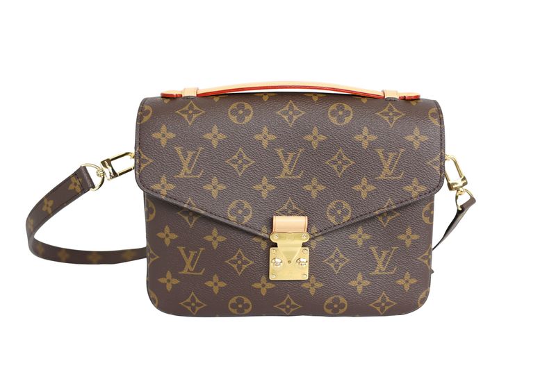 Louis Vuitton Pochette Metis Bag, Monogram Canvas and Natural Leather with Gold Hardware, New in Dustbag WA001