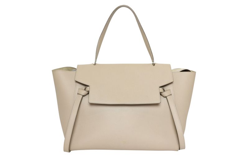 Celine Belt Bag Small, Beige Grained Calfskin and Gold Hardware, Preowned in Dustbag WA001