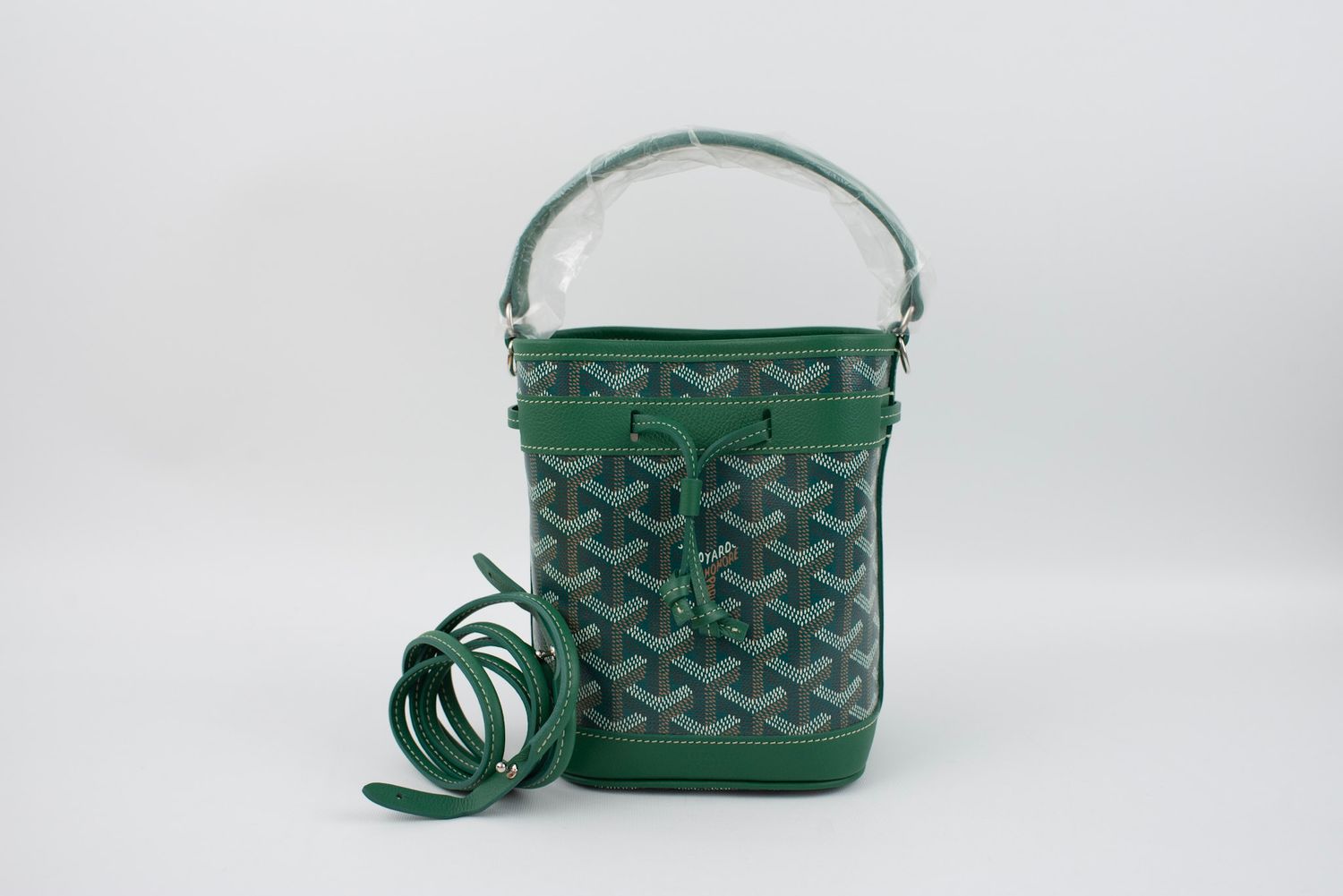 Goyard Petit Flot Mini Bucket Bag, Green , New in Dustbag GA001