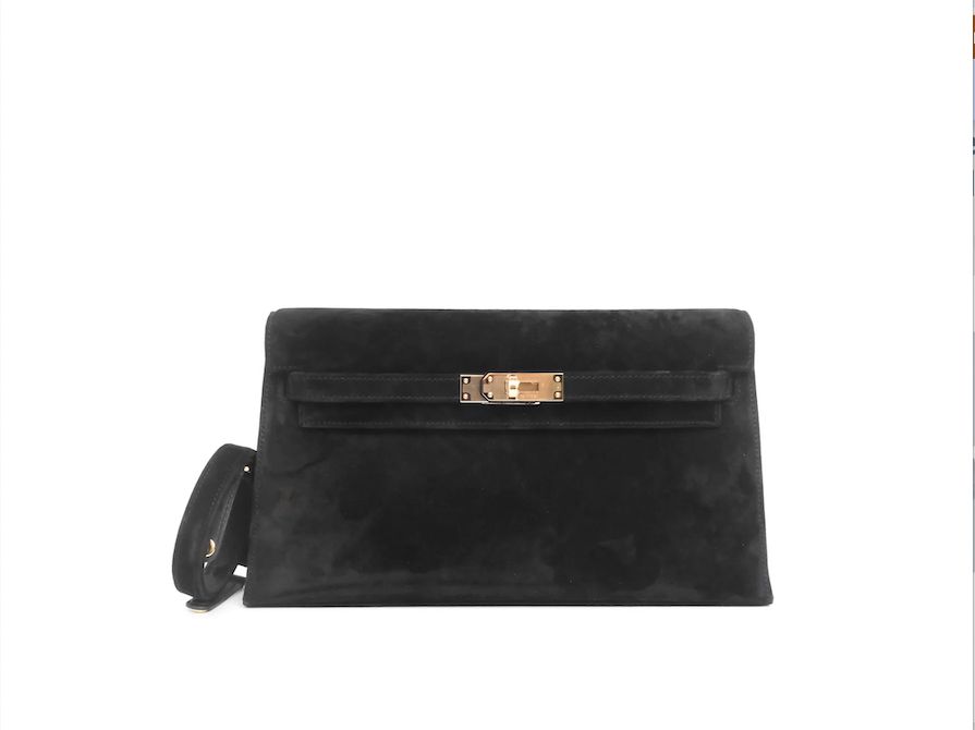 Hermes Kelly Elan Doblis Black ( Noir 89), New In Box KJRB001