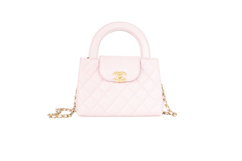 Chanel 26C Kelly Mini Shopping Bag, Light Pink Quilted Leather and Gold Hardware, New in Box WA001