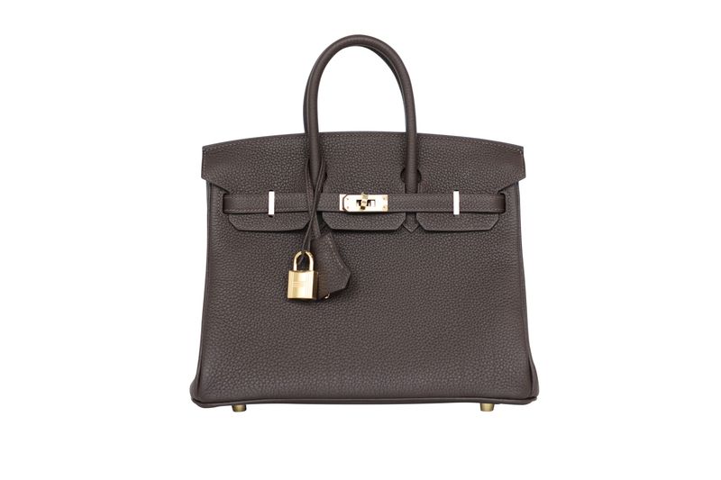Hermes Birkin 25 Bag, Bai Brun Brown Togo and Pembrass Hardware, K 2025 Stamp, New in Box WA001