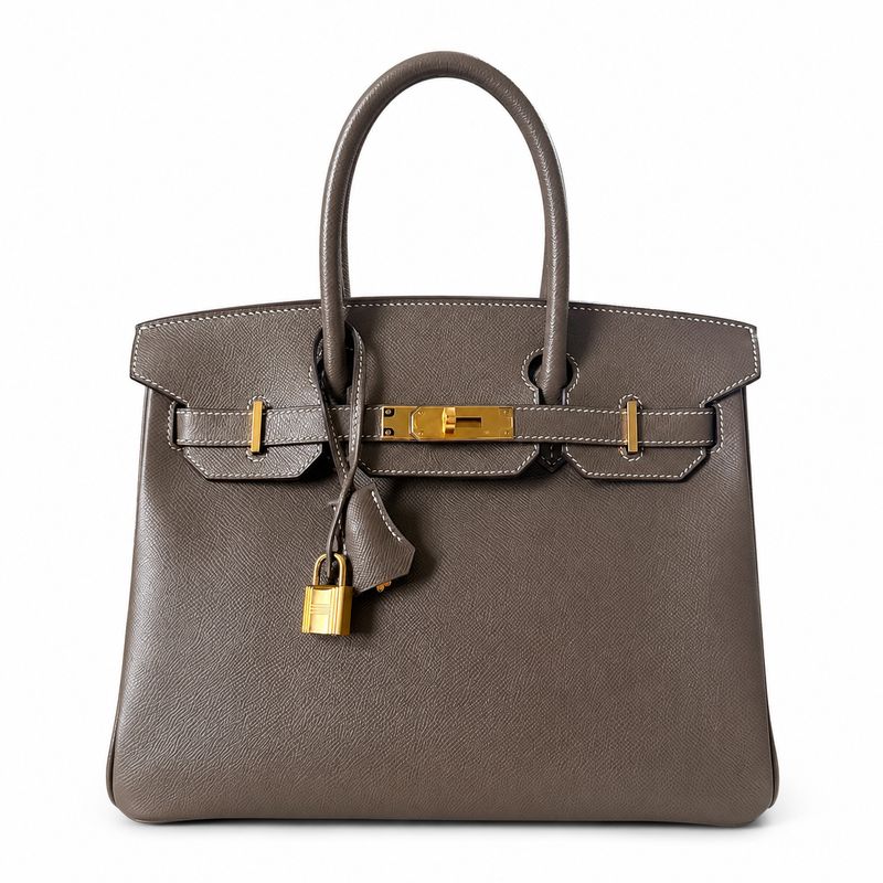 Hermes Birkin 30, Etoupe, Gold Hardware, Stamp Z, Prewoned in Dustbag MA001