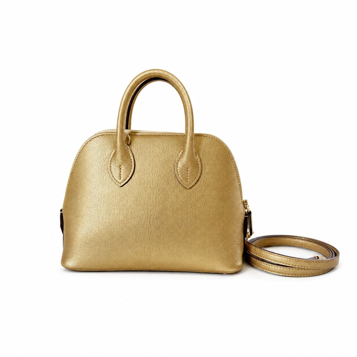 Hermes Mini Bolide, Dore, Gold Hardware, Stamp G, New in Box MA001