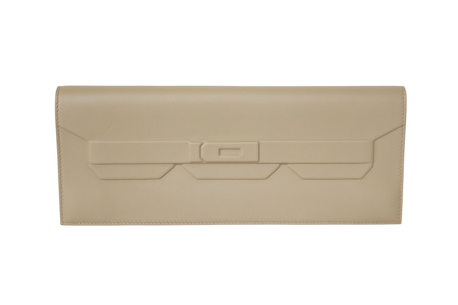 Hermès Birkin Shadow Cut Clutch Bag, Beige Marfa Swift Calfskin, W 2024 Stamp, New in Box WA001