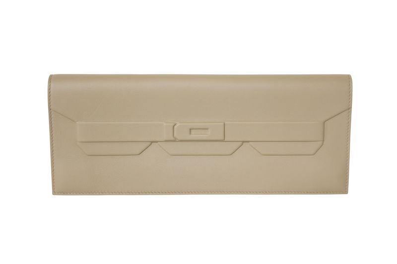 Hermès Birkin Shadow Cut Clutch Bag, Beige Marfa Swift Calfskin, W 2024 Stamp, New in Box WA001