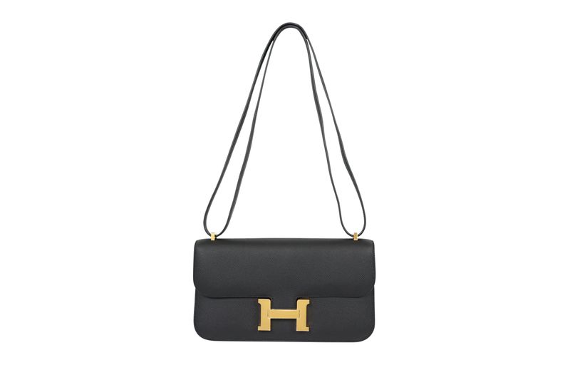 Hermes Constance Elan 25 Bag, Black Noir Epsom Leather and Gold Hardware, G 2026 Stamp, New in Box WA001 Hermes Constance Elan 25 Bag, Black Noir Epsom Leather and Gold Hardware, G 2026 Stamp, New in Box WA001