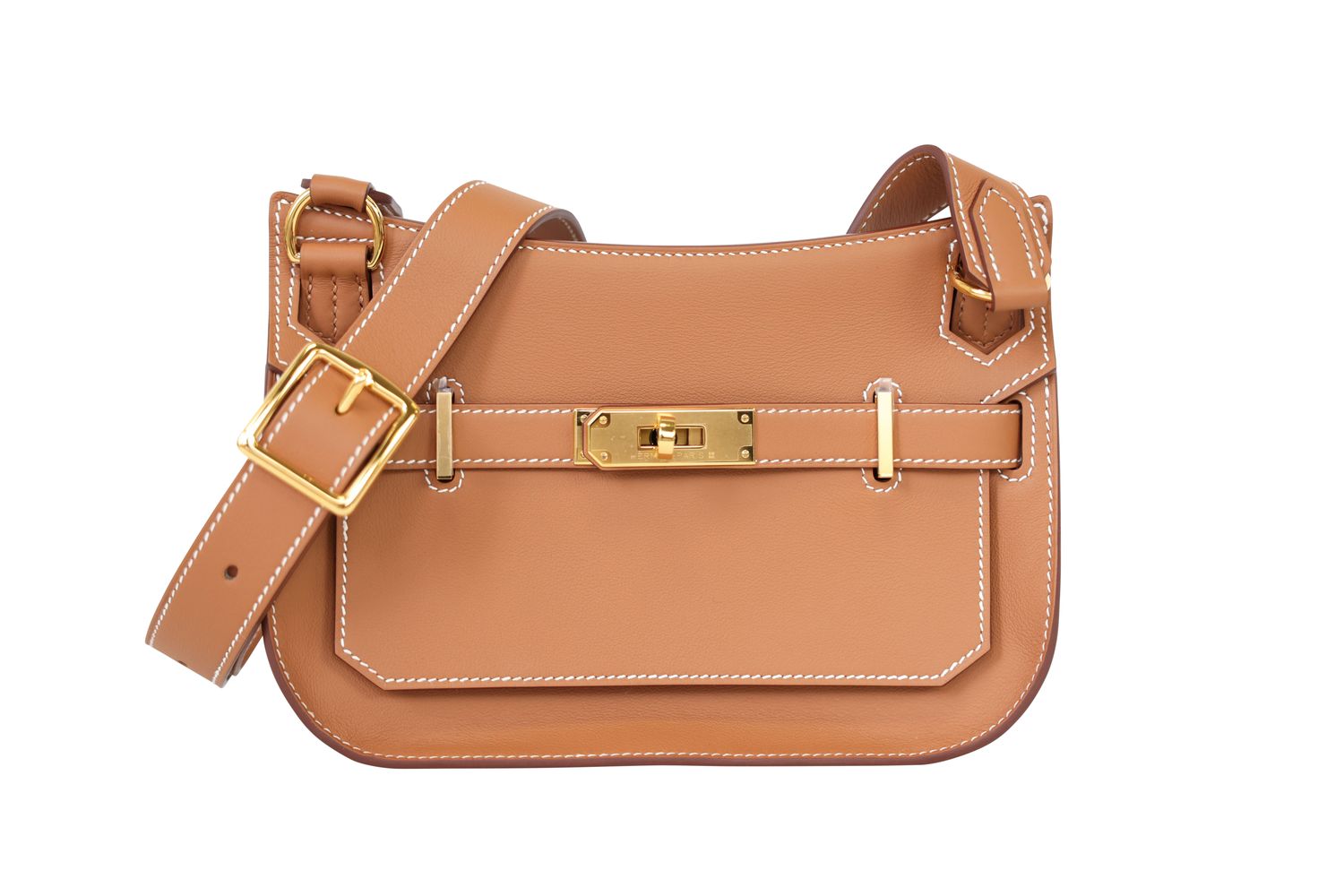 Hermes Jypsiere Mini Bag, Tan Gold Swift Calfskin and Gold Hardware, G 2026 Stamp, New in Box WA001