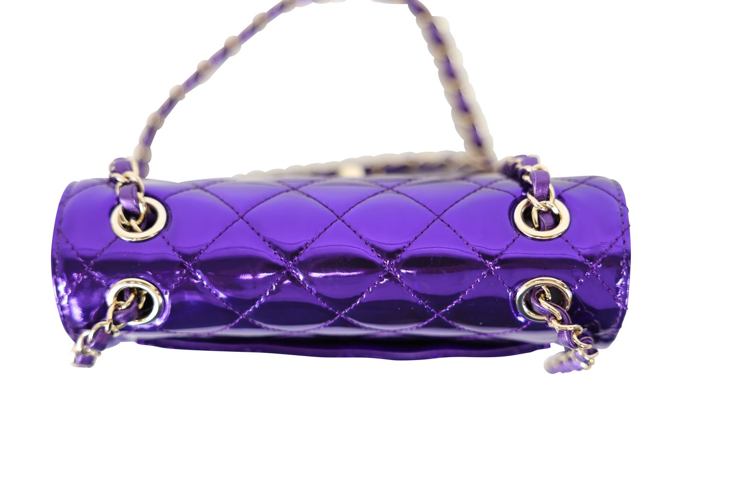 Chanel Seasonal Flap Mini Bag with Star Pouch, Metallic Purple