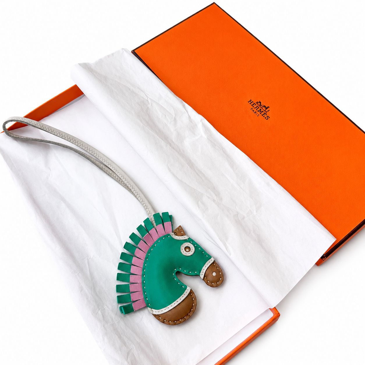 Hermes Milo Geegee Savannah Bag Charm, New in Box MA001