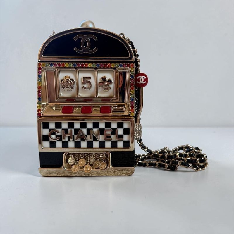 Chanel Casino Monaco Slot Machine Minaudiere, Preowned in Box MA001 (Wire Price) Chanel Casino Monaco Slot Machine Minaudiere, Preowned in Box MA001 (Wire Price)