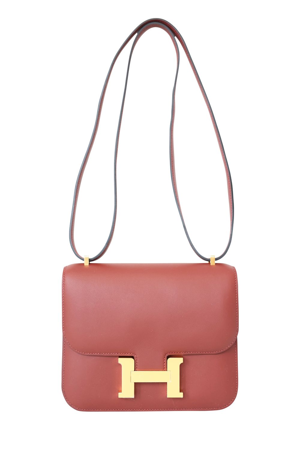 Hermes Constance 18 Bag, Red Rouge H Swift Leather and Gold Hardware, K 2025 Stamp, New in Box WA001