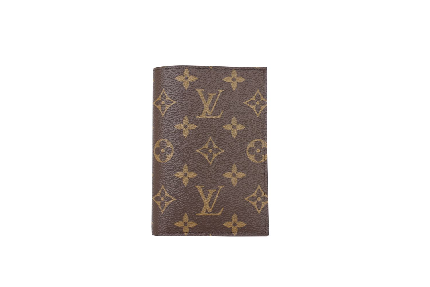 Louis Vuitton Passport Cover, Brown Monogram Canvas, New in Box WA001
