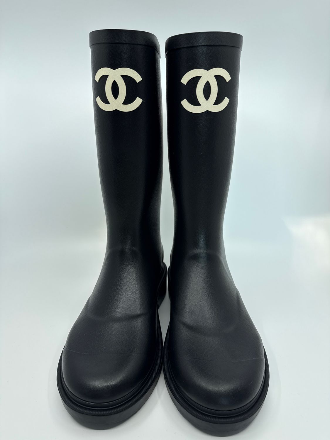 Chanel Shoes Rain Boots, New in Box, Size 38 KJRB008