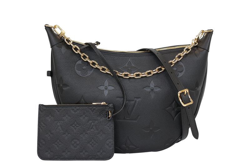 Louis Vuitton Loop Hobo Bag, Black Empreinte Monogram Leather and Gold Hardware, New in Dustbag WA001