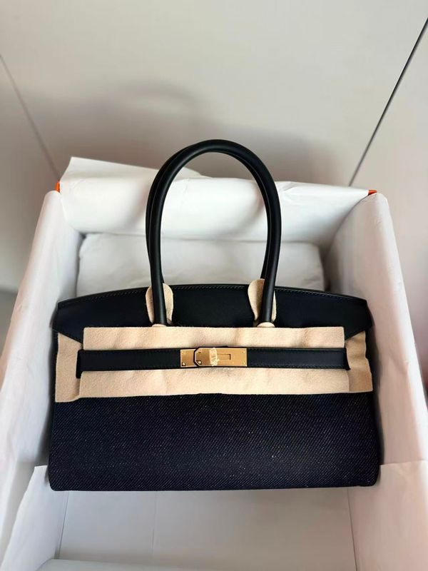 Hermes Shoulder Birkin 29 Denim, New in Box KJRB001