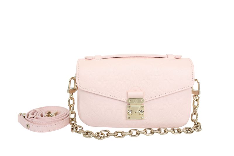 Louis Vuitton Pochette Metis East West Bag, Pink Empreinte Leather, New in Dustbag WA001