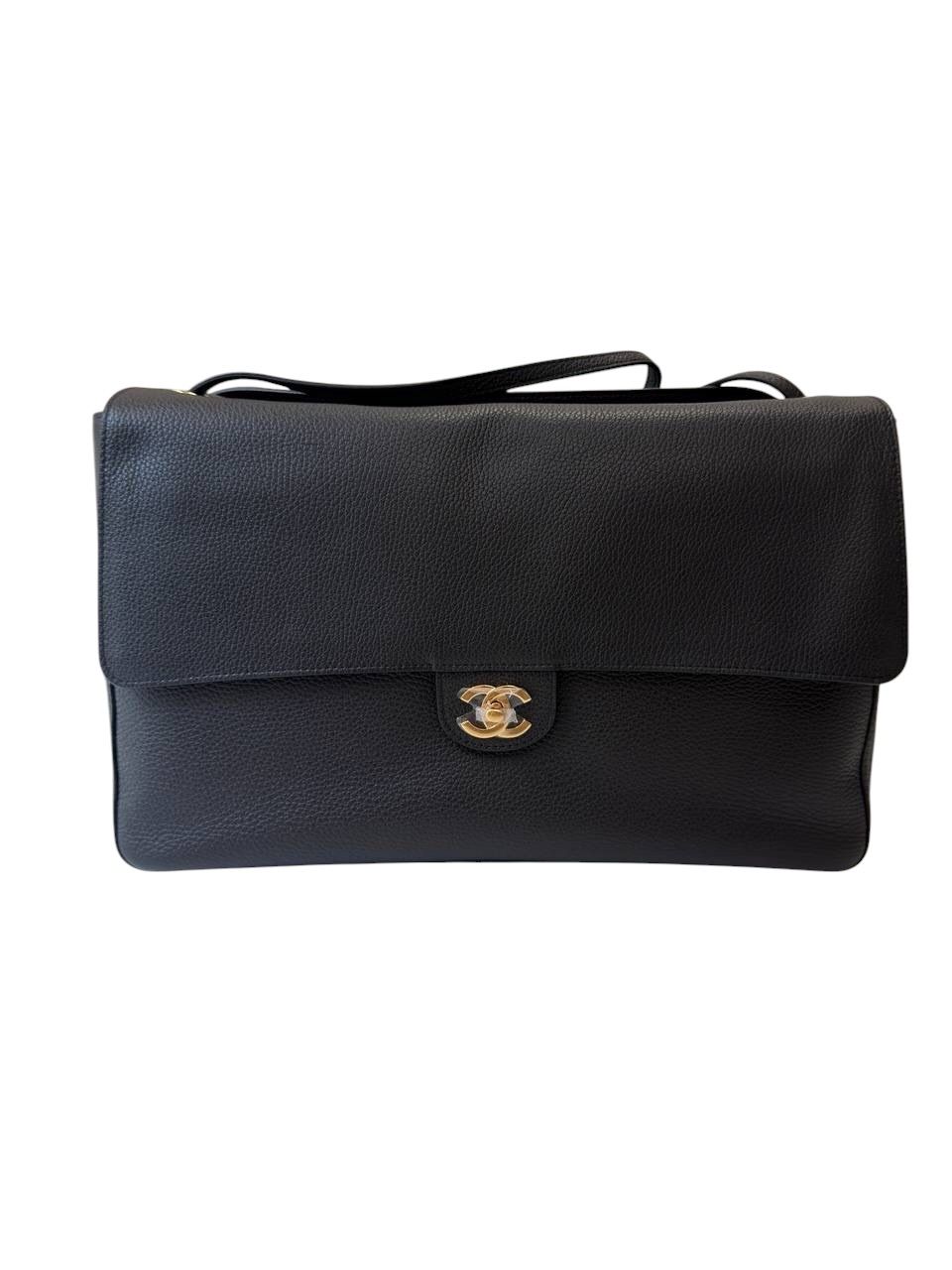 Chanel Souplissimo Maxi Flap Bag 38.5CM , Black, Gold Hardware, Brand New Full Set KJRB008 (Ship from Asia)