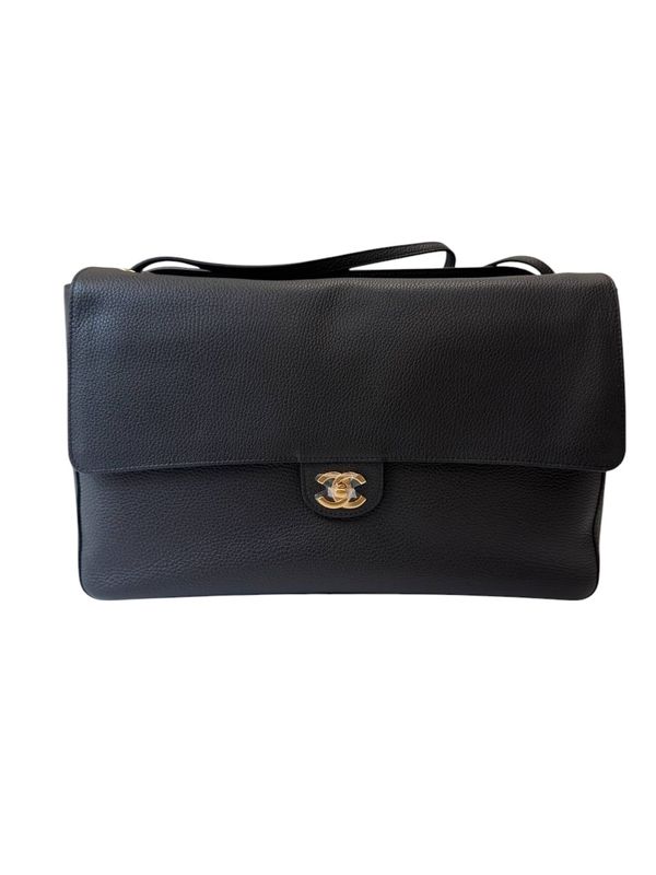 Chanel Souplissimo Maxi Flap Bag 38.5CM , Black, Gold Hardware, Brand New Full Set KJRB008 (Ship from Asia)