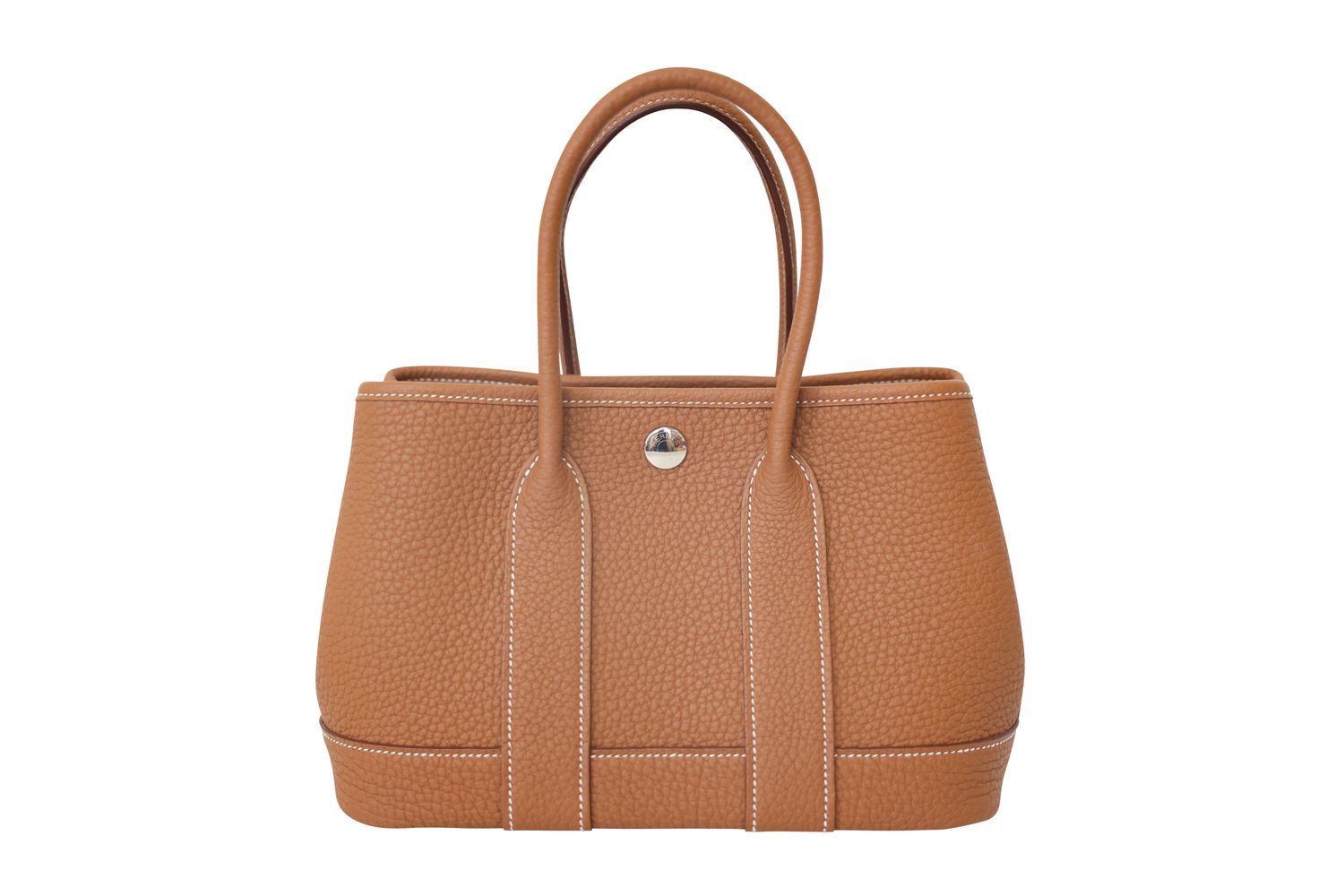 Hermes Neo Garden Party 23, Tan Gold Leather with Palladium Hardware, New in Box WA001
