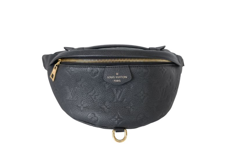 Louis Vuitton Bumbag, Black Empreinte Monogram Leather and Gold Hardware,  Preowned No Dustbag WA001