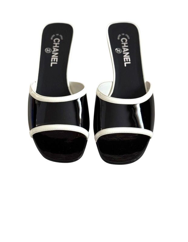 Chanel, 26A, Black Patent Calfskin, Size 40.5, New in Box MA001 Chanel, 26A, Black Patent Calfskin, Size 40.5, New in Box MA001