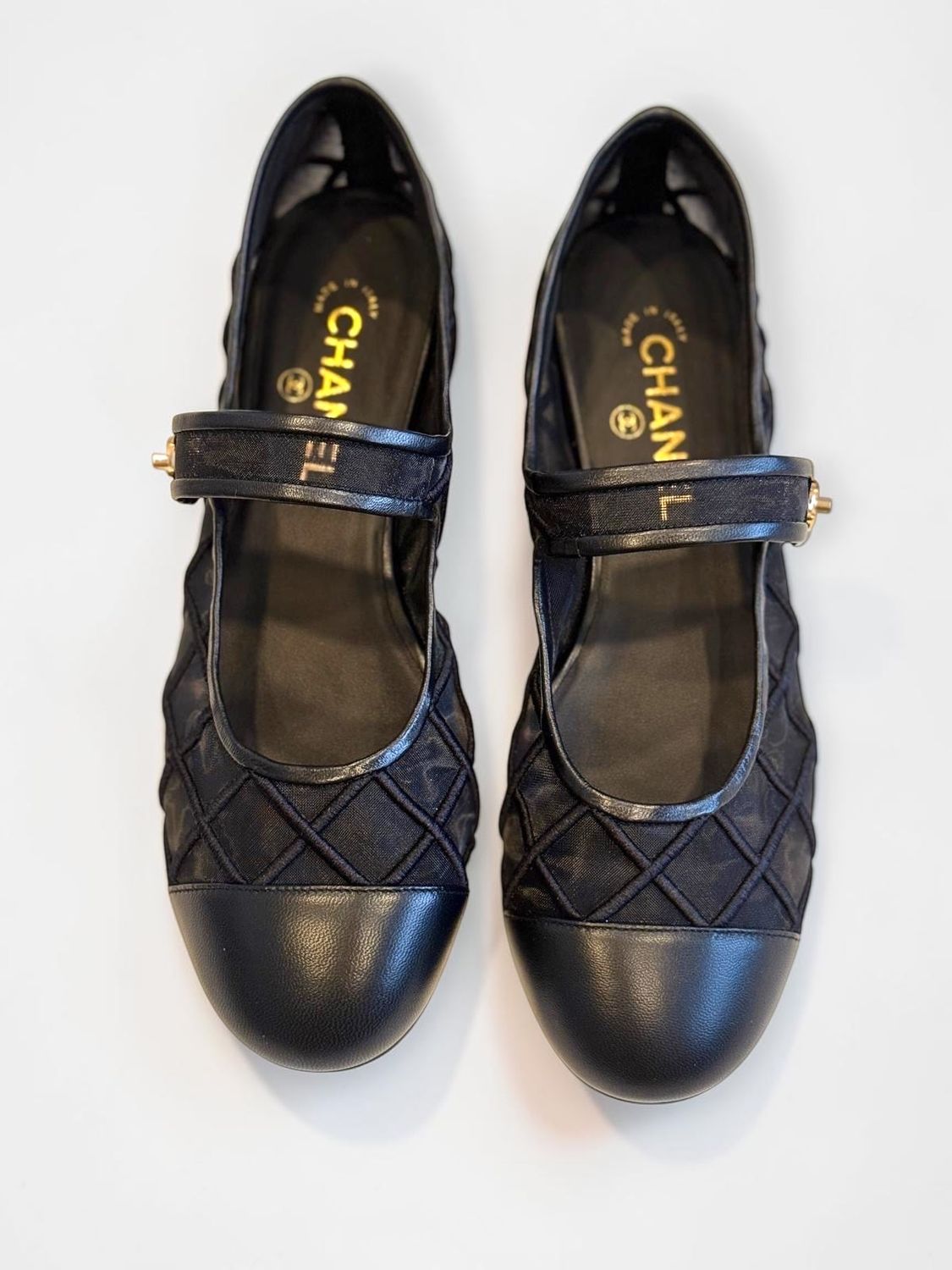 Chanel Shoes, 26A, Black, Size 40, New in Box MA001