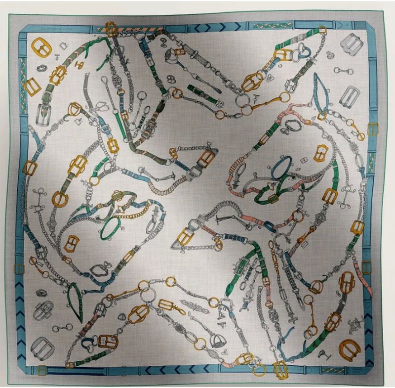 Hermes 140cm Cashmere Shawl, New in Box CA001