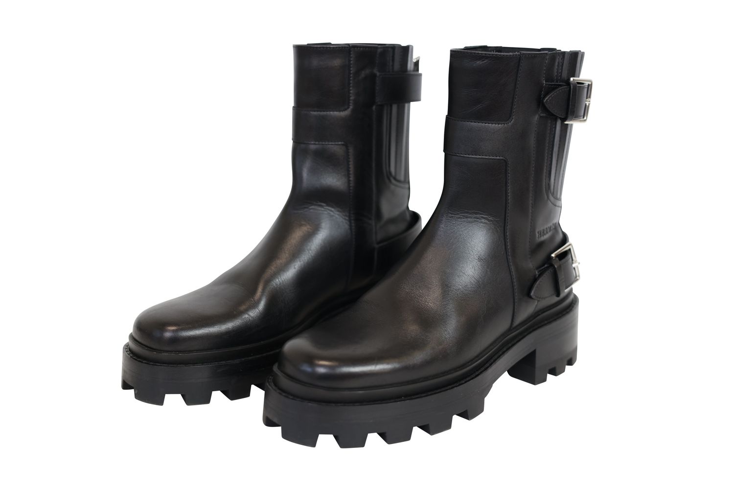 Hermes Jaimy Ankle Boot, Black Noir Leather, Size 39, Preowned in Box WA001