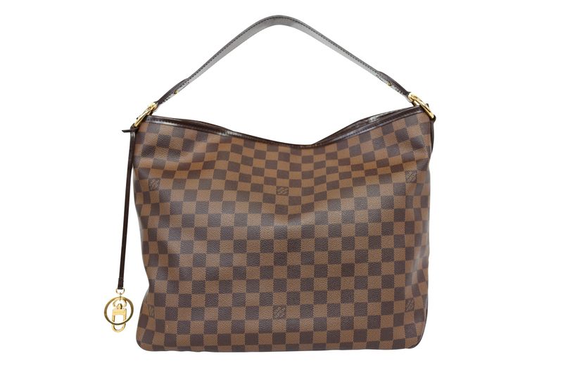 Louis Vuitton Delightful PM Bag, Brown Damier Ebene Canvas and Gold Hardware, Preowned in Dustbag WA001