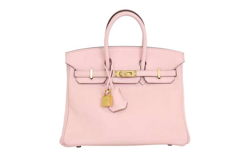 Hermes Birkin 30, Pink Swift Leather with Gold Hardware, X Stamp, Preowned in Dustbag WA001 Hermes Birkin 30, Pink Swift Leather with Gold Hardware, X Stamp, Preowned in Dustbag WA001