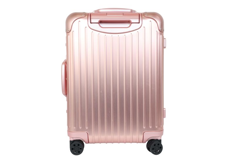 Rimowa Original Cabin Suitcase, Pink Rose Quartz Aluminium, Preowned in Dustbag WA001