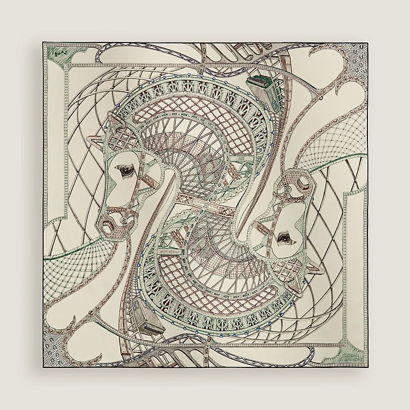 Hermes Scarf, 90cm, New in Box MA001