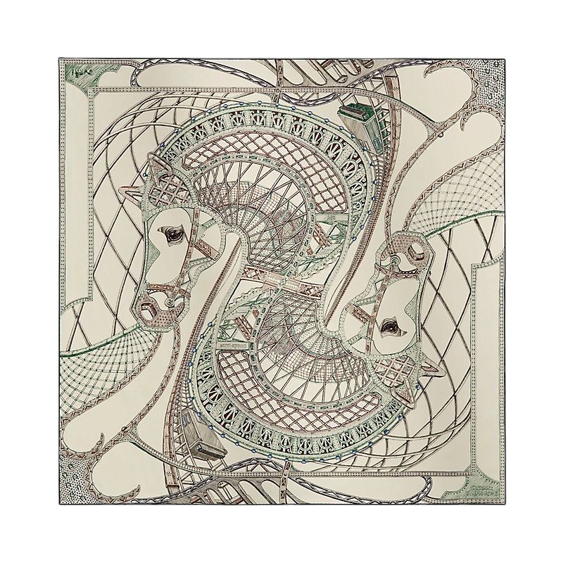 Hermes Scarf, 90cm, New in Box MA001