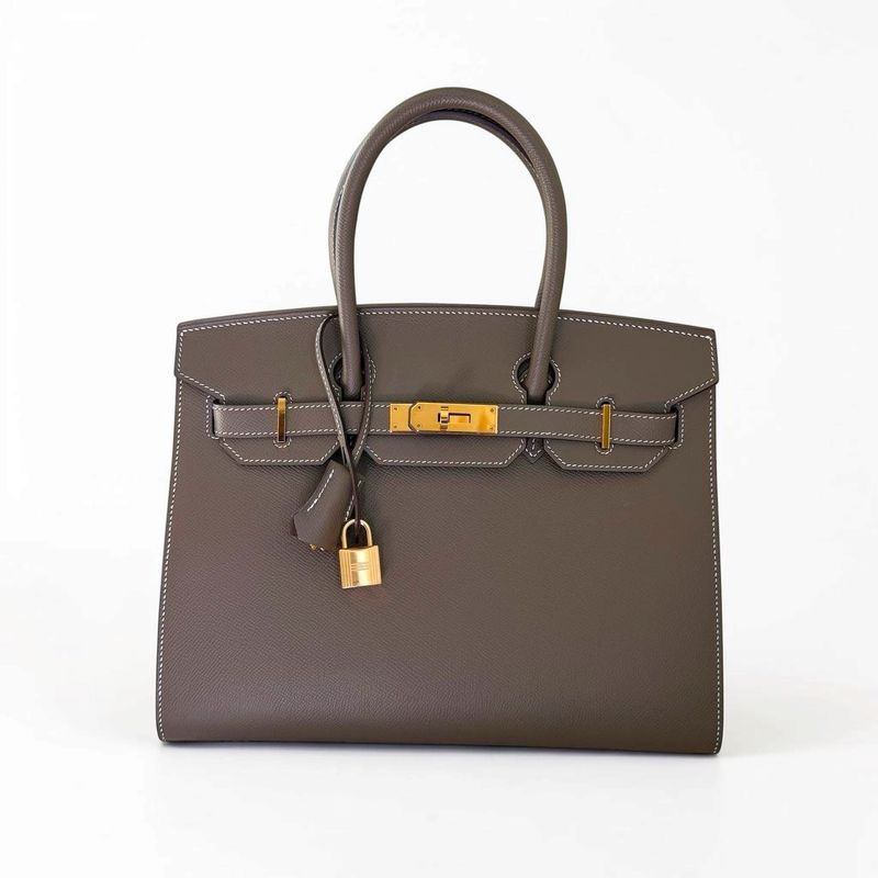 Hermes Birkin 30, Etoupe, Gold Hardware, Stamp Z, Like New in Box CMA001 (Wire Transfer Only) Hermes Birkin 30, Etoupe, Gold Hardware, Stamp Z, Like New in Box CMA001 (Wire Transfer Only)