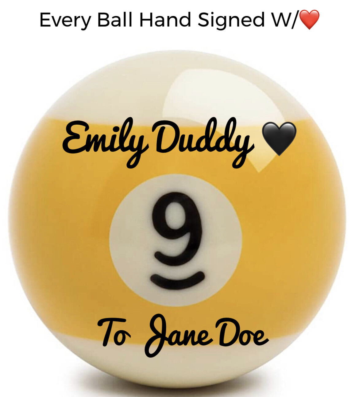 Autographed 9 Ball