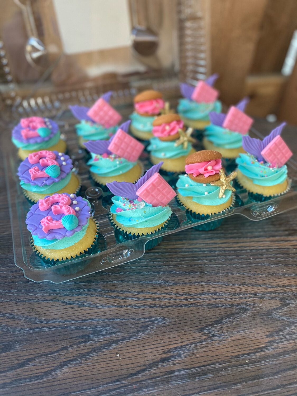 Mermaid Theme Cupcakes
