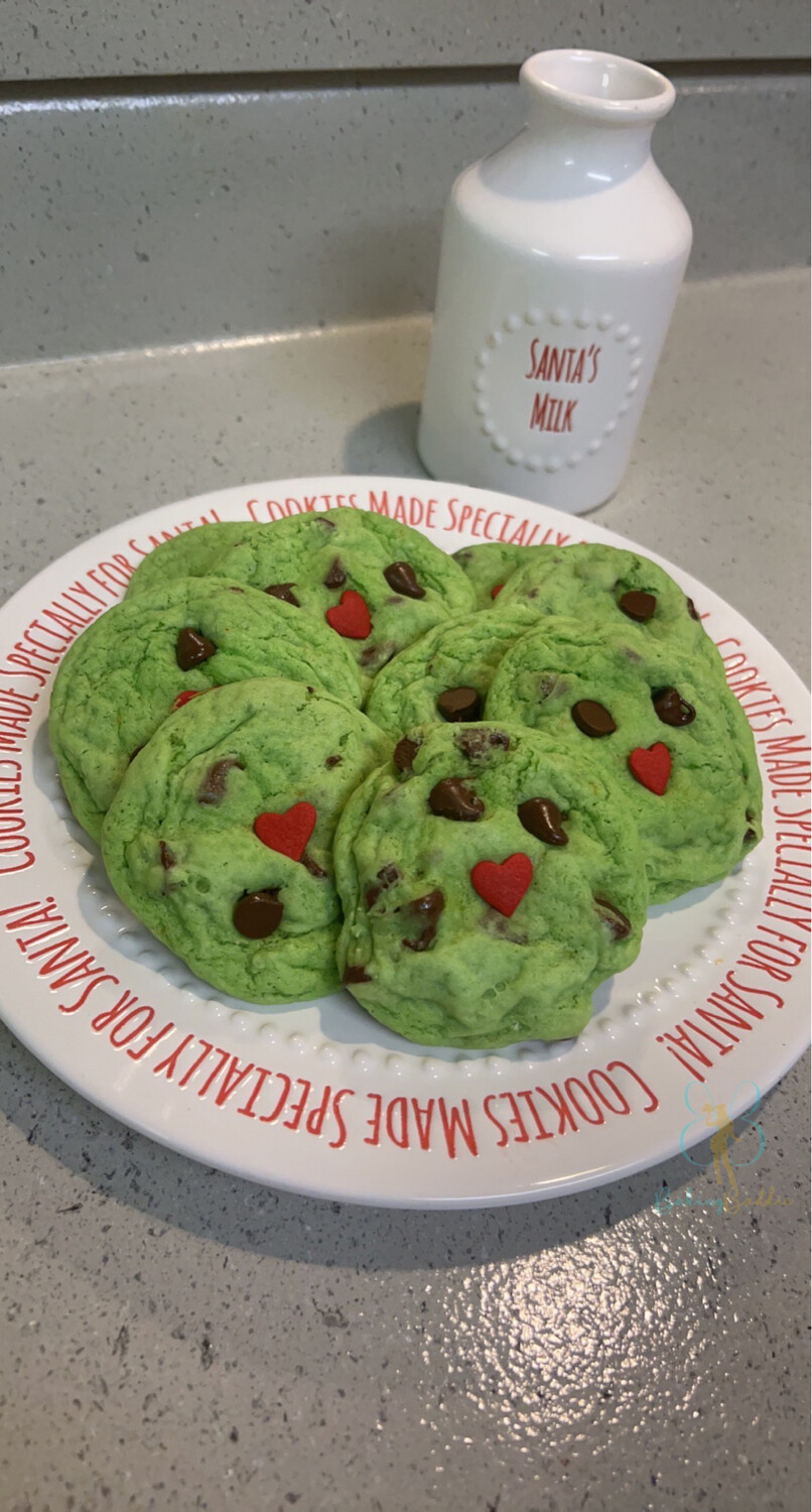 Grinch Chocolate Chip Cookie Pack